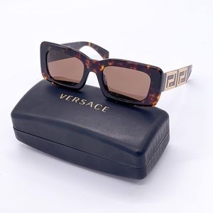 NEW VERSACE MOD 4444U HAVANA UNISEX SUNGLASSES VERSACE VE4444U 108/73